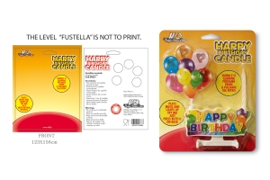 Happy Birthday Candle - Blister 2